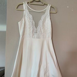 Lulus White Mini Dress Size L